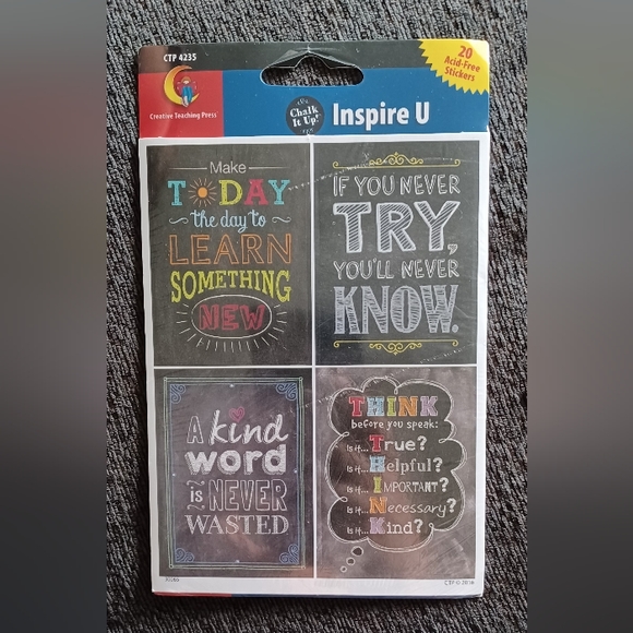 Inspire U Chalk It Up Stickers (NWT) - Picture 3 of 3